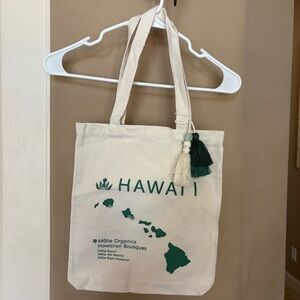 Malie Organics Hawaii Canvas Tote Bag EUC